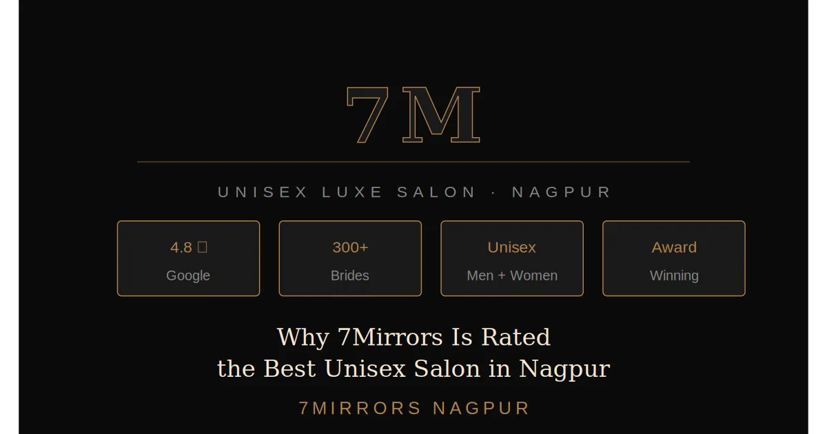 Why 7Mirrors Is Rated the Best Unisex Salon in Nagpur