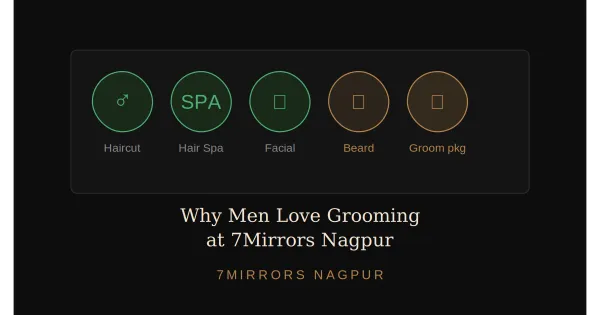 Why Men Love Grooming at 7Mirrors: Haircuts, Facials, and Spa in Nagpur