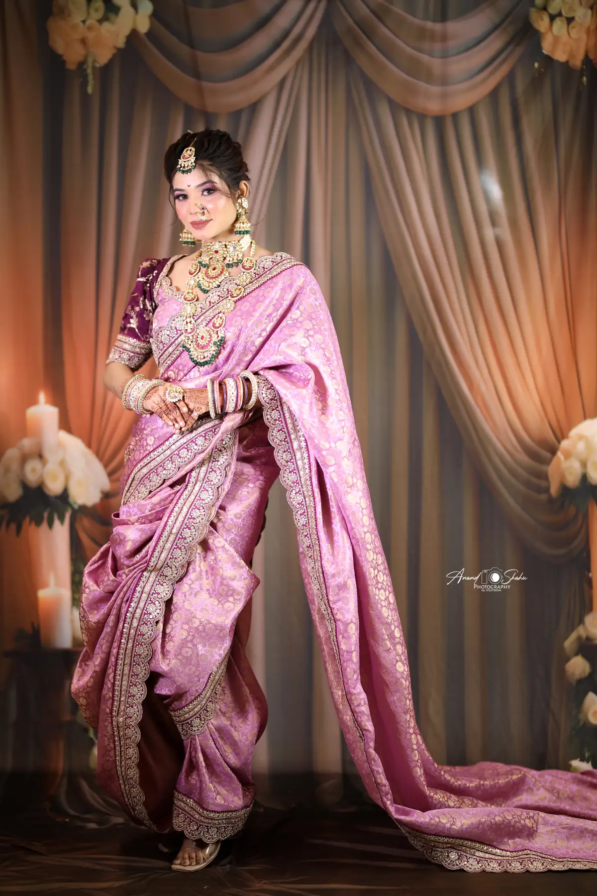 Bridal dupatta setting 7 Mirrors