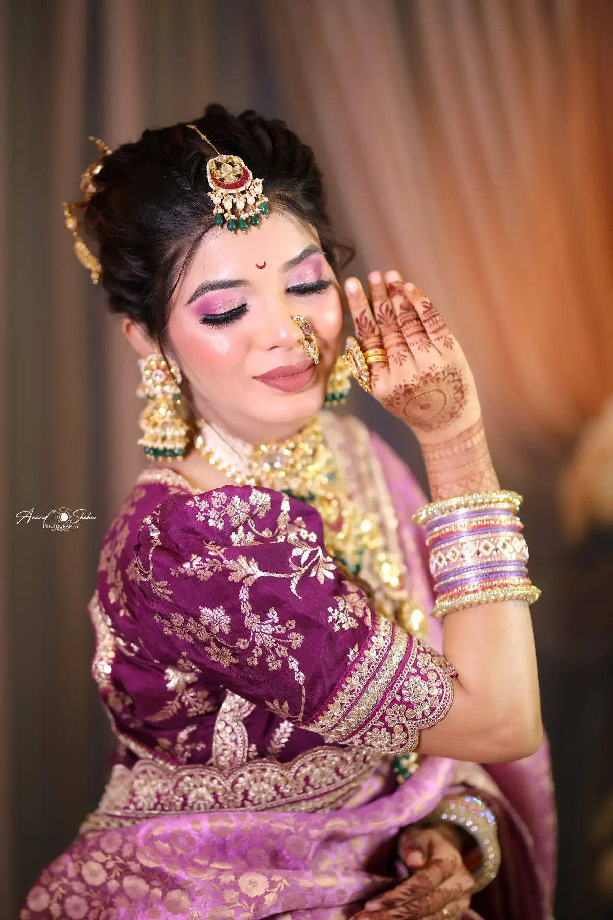 Destination wedding bridal makeup Indore