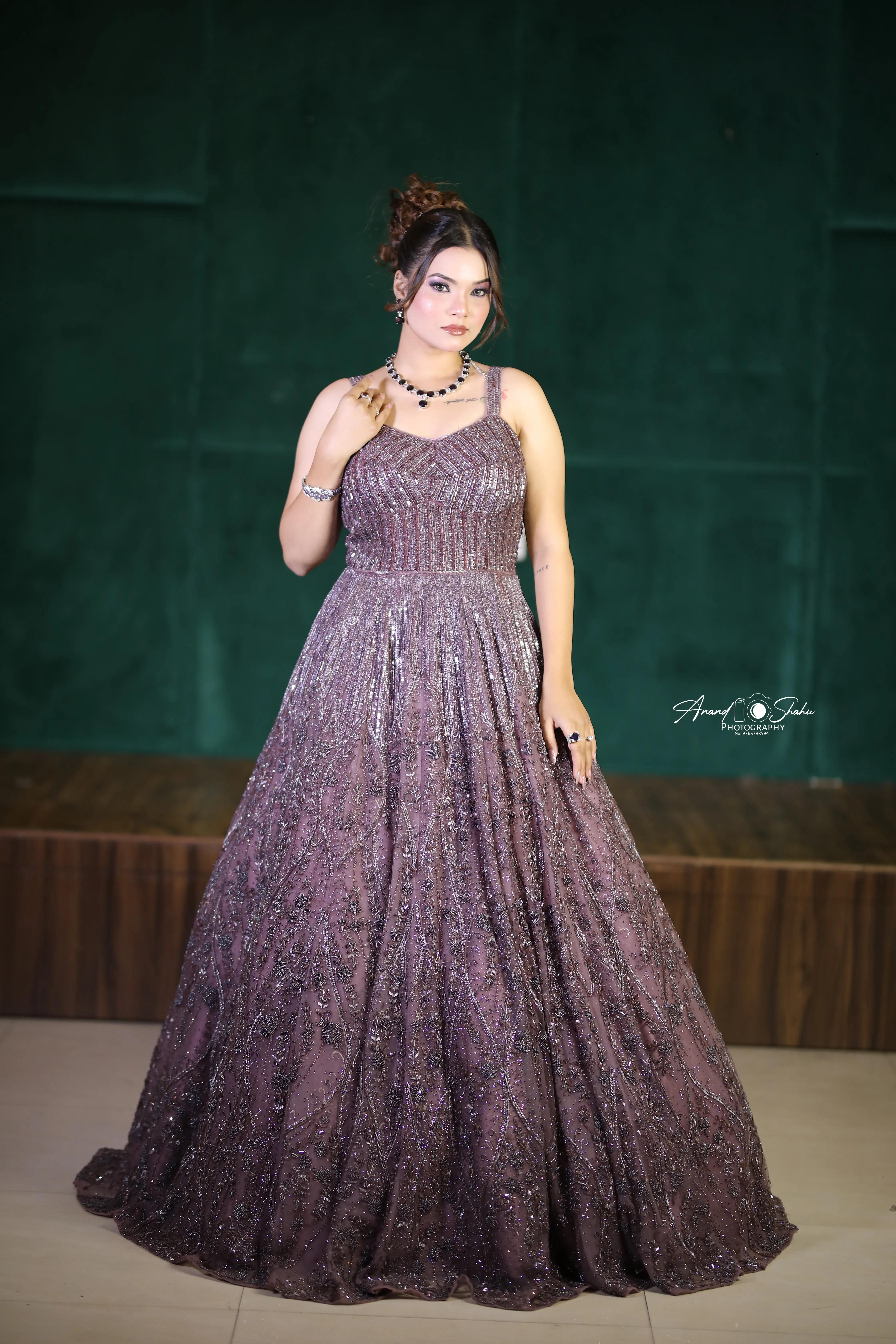 Glamorous party makeup look with bold eyes at 7 Mirrors Salon Nagpur