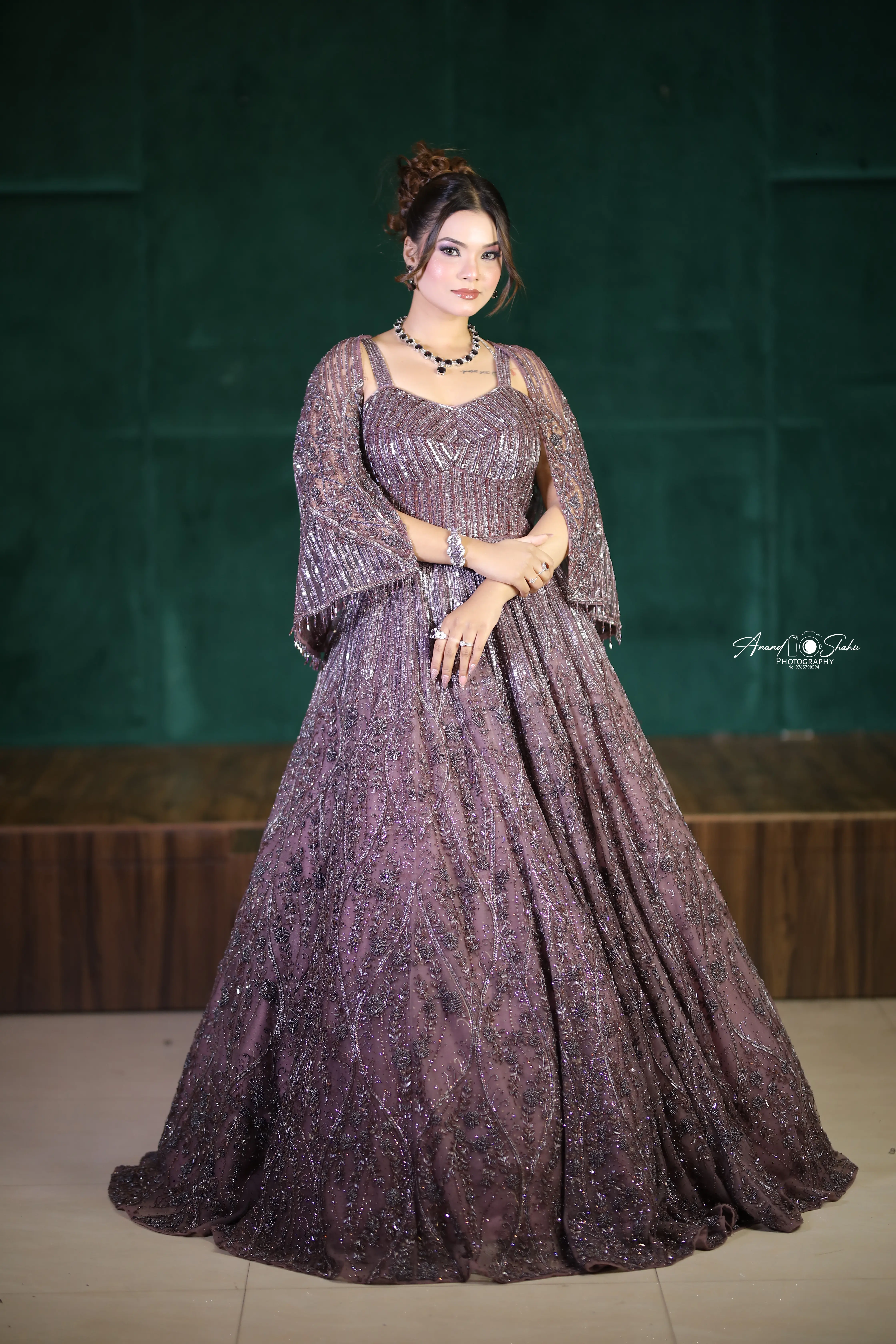 Evening party makeup transformation by 7 Mirrors Salon Nagpur