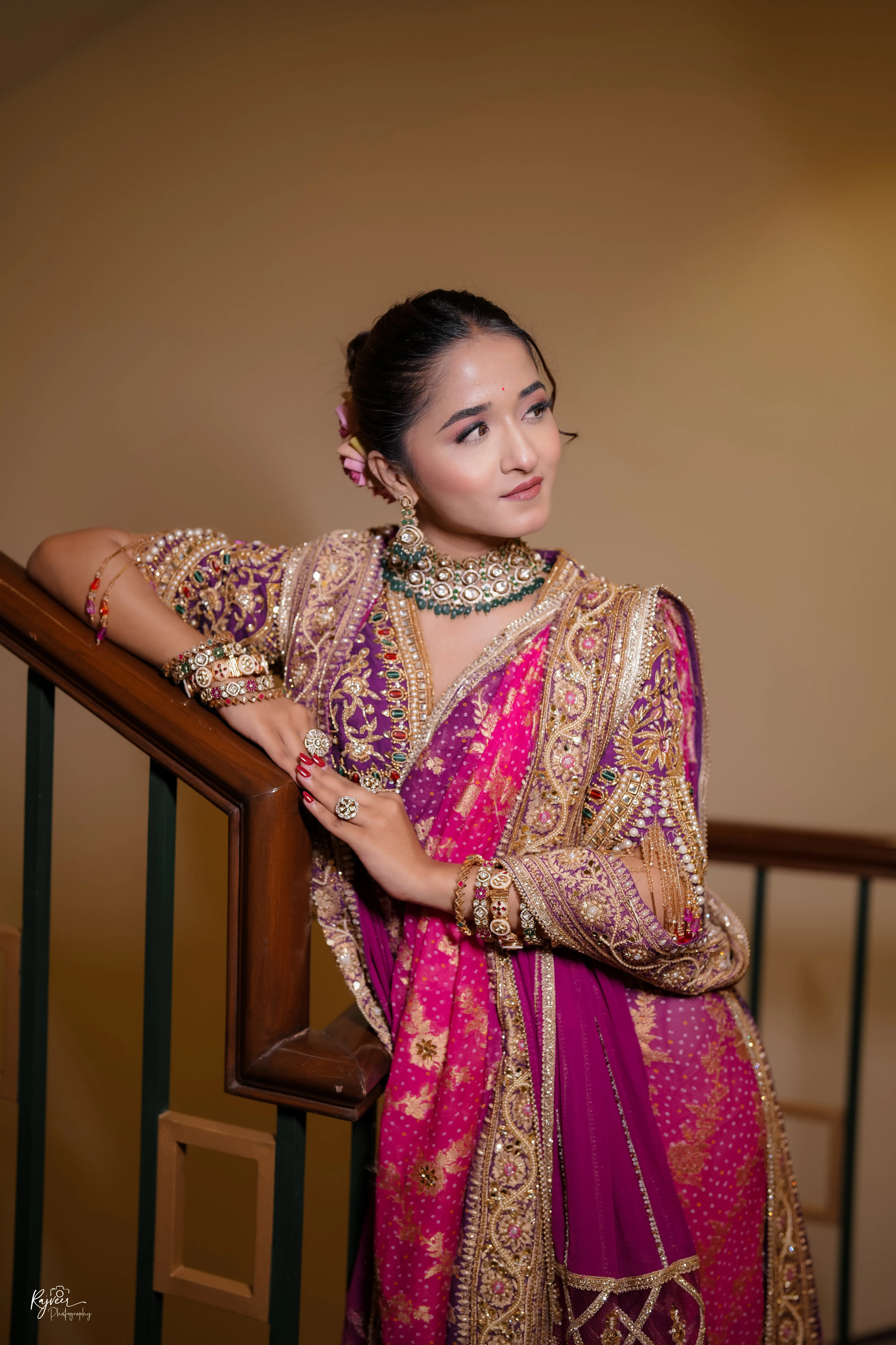 Glamorous bridal makeup with smokey eyes by 7 Mirrors Salon Nagpur