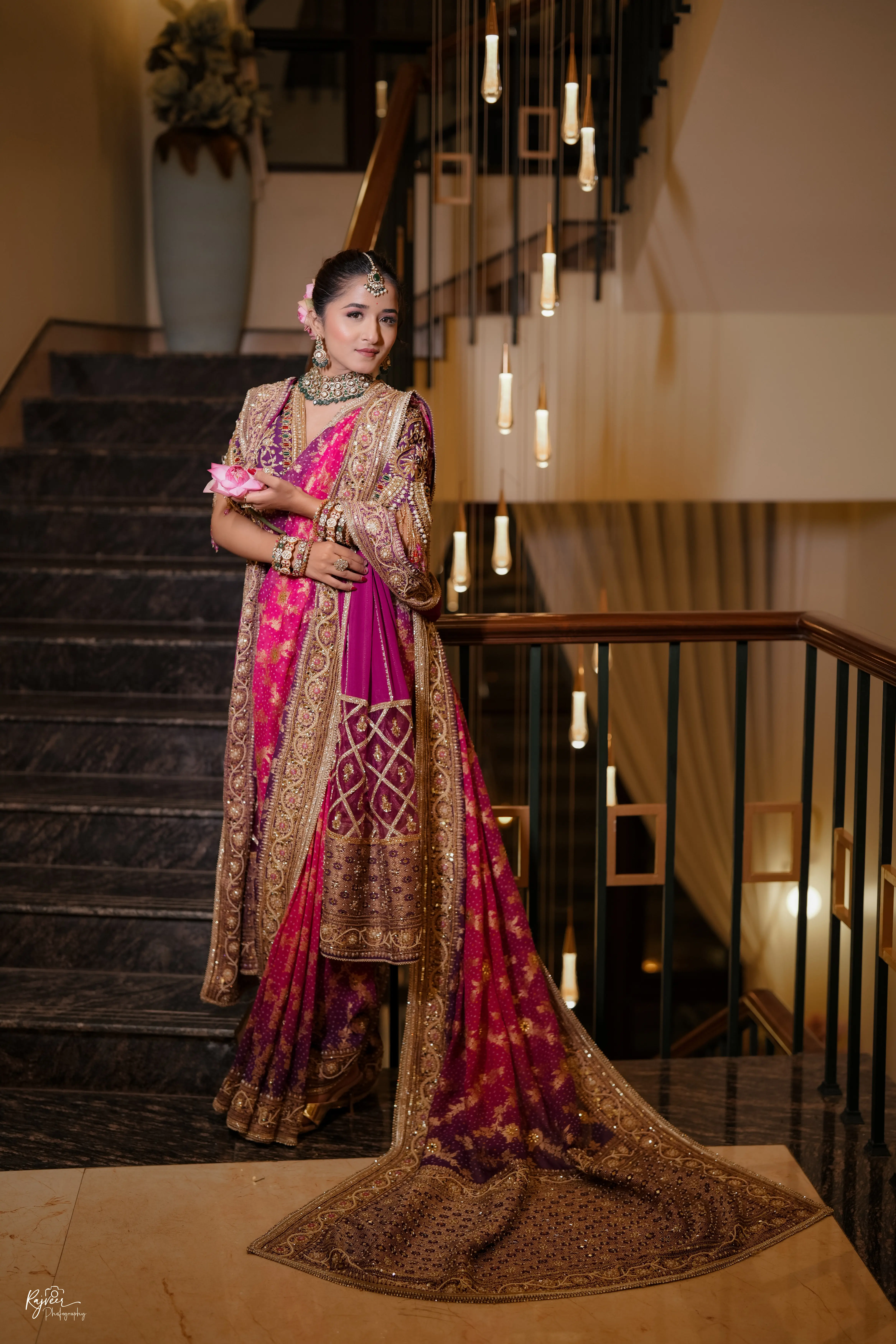 Full bridal makeover with hairstyle and makeup by 7 Mirrors Nagpur