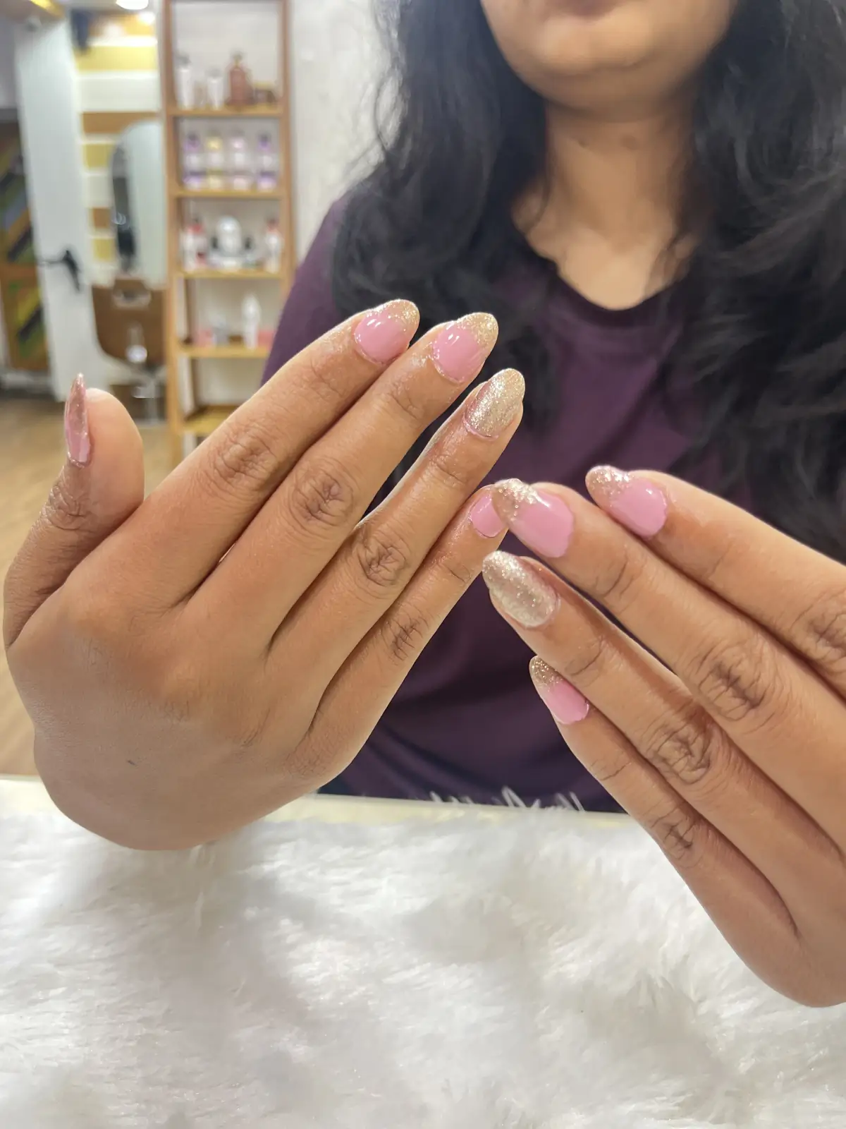 Nail extensions design 7 Mirrors Nagpur