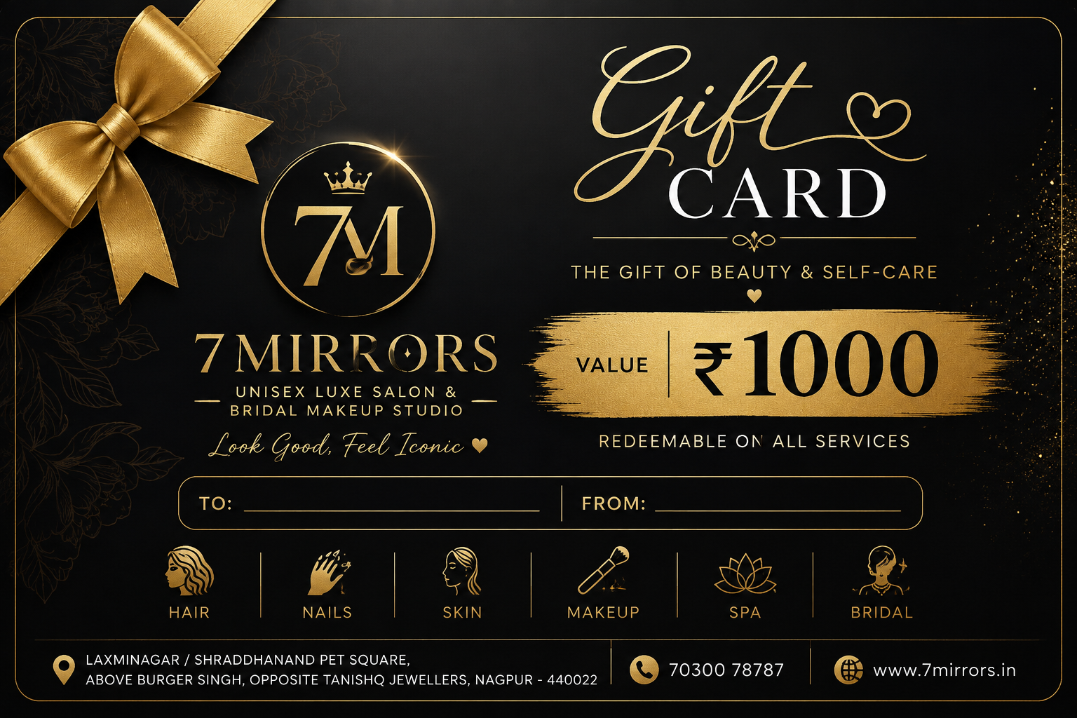 7 Mirrors digital gift voucher Nagpur